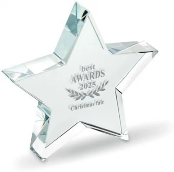 Klaasist tähekujuline auhind Starward