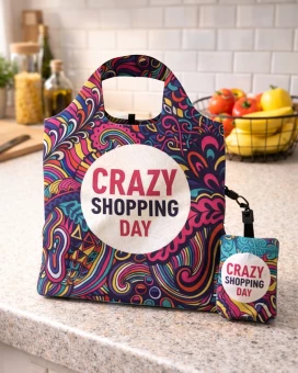 Kokkuvolditav ostukott RPET