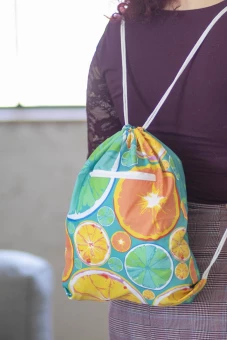 Krookpaeltega kott CreaDraw Zip RPET