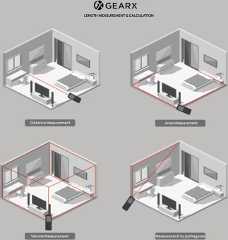 Laserkaugusmõõtja Gear X RCS 30m