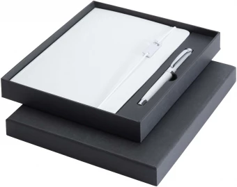 Legato Elegance A5 hard cover notebook and rollerball pen set