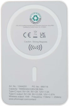 Magnetiline akupank Acrab 10 000 mAh