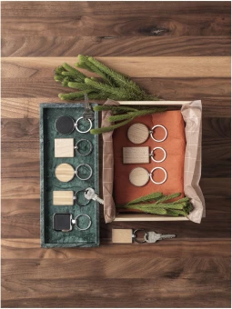 Mauro võtmehoidja pöökpuust, ristkülikukujuline