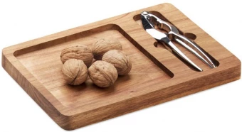 Pähklitangid puidust alusega Nutplate