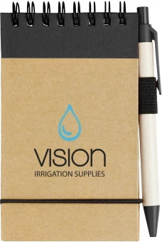 Zuse A7 recycled jotter notepad with pen