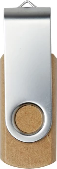 Pöörlev taaskasutatud paberist USB 2.0 mälupulk