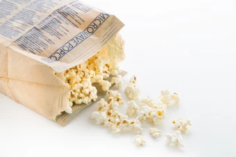 Popcorn kliendikujundusega karbis
