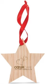 Puidust jõulukaunistus WOOSTAR