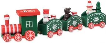 Puidust jõulurong Juna