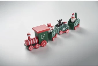 Puidust jõulurong Juna