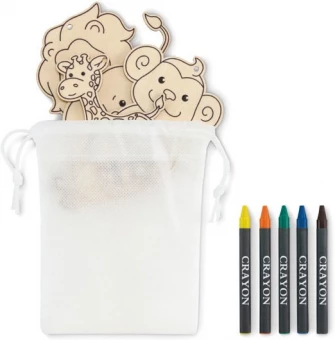 Puidust värvimiskomplekt Thezoo