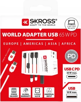 Reisiadapter SKROSS® MUV AC65PD