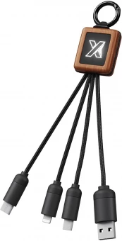 SCX.design C19 puidust 3-ühes kaabel