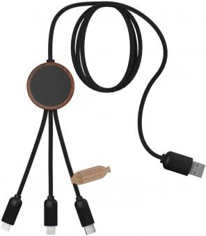 SCX.design C36 3-in-1 laadimiskaabel bambuskorpuses