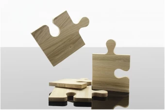 SCX.design K05 oak puzzle cutting board