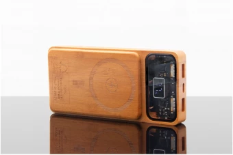 SCX.design P48 10.000 mAh magnetiline 15W bambusest akupank