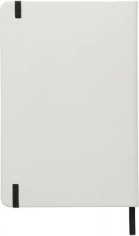 Spectrum A5 valge märkmik värvilise kinnitusribaga