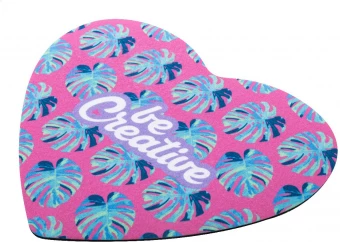 Südamekujuline hiirematt CreaFelt Cursor Love RPET