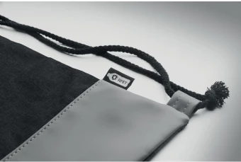 RPET PU drawstring bag 2 tone