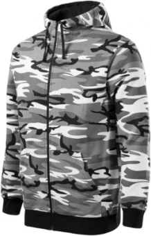 Sweatshirt meeste, Camo Zipper