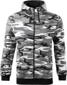 Sweatshirt meeste, Camo Zipper