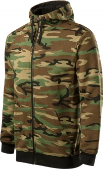 Sweatshirt meeste, Camo Zipper