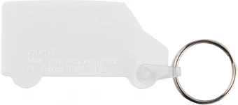 Tait taaskasutatud võtmerõngas auto kujul