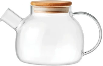 Teekann borosilikaatklaasist, 850ml