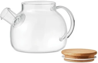 Teekann borosilikaatklaasist, 850ml