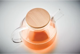 Teekann borosilikaatklaasist, 850ml