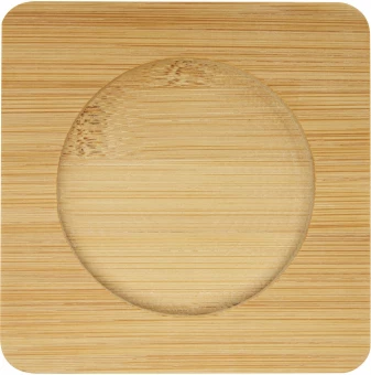 Termoklaaside komplekt bambusest alustega 350ml