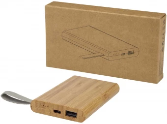 Tulda 5000mAh bambusest hübriidlaadija