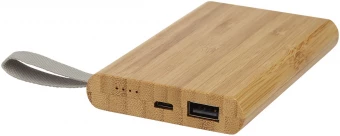 Tulda 5000mAh bambusest hübriidlaadija