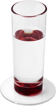 Ümmargune plastikust klaasialus Renzo