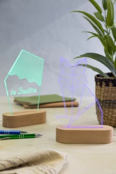 Valgustusega trofee Woodify LED