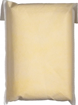 Waterproof poncho made of recycled PEVA. Inserted in recycled PET pouch with graphics