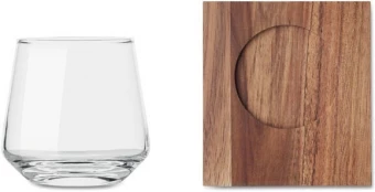 Viskiklaas akaatsiapuidust alusega Drinks 200 ml