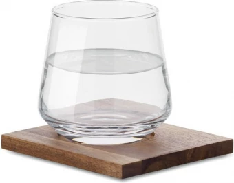 Viskiklaas akaatsiapuidust alusega Drinks 200 ml