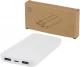 Adhil 10 000 mAh 10 W taaskasutatud plastist akupank kahe sisseehitatud kaabliga
