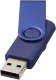 Pöörleva logoplaadiga USB-mälupulk Metallic, 4 GB