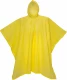 Waterproof poncho made of recycled PEVA. Inserted in recycled PET pouch with graphics